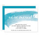 Teal Watercolor Swash Moving Announcements Image 1 of 3